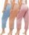 Sexy Basics Women’s Lounge Pants | Ultra Soft Capri Style PJ Drawstring Bottoms | Multi Packs & Colors