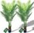 6ft Tall Artificial Areca Palm Trees – Set of 2 | 19-Trunk Real Touch Fake Palm with Natural Moss & Pot | Lifelike Faux Plants for Home, Office, or Patio Indoor/Outdoor Decor