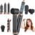 5 in 1 Blow Dryer Brush, Upgrade Hair Dryer Brush Air Curler Air Curling Wrap Styler, Detachable Hot Air Brush Negative Ion Curling Brush Iron, Hair Styling Tools for Drying Curling Straightening