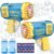 JONEG Toys for 3-8 Year Old Boys Girls: 2 Pack Bubble Machine for Kids with Bubble Solution, Gifts for 3 4 5 6 7 8 Years Old Boy Birthday Toy for Kid Toddlers Ages 4-6 Outdoor Wedding Bubbles Wands