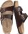 ODOLY Men’s Cork Footbed Slide Sandal, Arch Support Summer Outdoor Sandals with Adjustable Buckle for Men