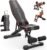 YOLEO Adjustable Weight Bench for Home Gym, ASTM-Certified 827LBS, 98% Pre-Assembled, Foldable Gym Bench with 84 Positions Incline Decline Flat, Wider Seat