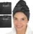 Microfiber Hair Towel Wrap for Women – Large Fast Drying Hair Towel with Patented Clip – Anti-Frizz, Super Absorbent, Silky Smooth Microfiber – Plopping Hair Wrap for Curly & Wavy Hair – 2 Pack