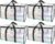 BALEINE 4-Pack Oversized Moving Bags with Reinforced Handles, Heavy-Duty Storage Tote for Clothes, Moving Supplies (Clear, 4-Pack)