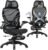 ELABEST X100 Ergonomic Mesh Office Chair with Footrest, Big and Tall Hone Desk Chair with 5D Flip-Up Arms, Adjustable 3D Lumbar Support,Gaming & Executive Computer Chairs