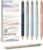 Taja Gel Pens, 6 Pcs Quick Dry Black Gel Ink Pens, 0.5mm Fine Point Smooth Writing Pens for Journaling and Note Taking, Cute Aesthetic Pens for Women & Men-Pastel