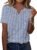 TCOT Women’s Tops Dressy Casual Summer Blouses Short Sleeve Button V Neck Spring Tee Shirts
