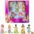 Mattel Disney Princess & Friends Set with 5 Posable Small Dolls in Removable Skirts or Pants & 5 Friend Figures, Inspired by The Disney Movies