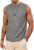 Men’s Knitted Textured Tank Top Casual Beach Summer Vacation Sleeveless Shirt (S-XXL)