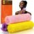 UJFQBH 3 Pieces African Bath Sponge African Net Long Net Bath Sponge Exfoliating Shower Body Scrubber Back Scrubber Skin Smoother,Great for Daily Use (Pink,Yellow,Purple)
